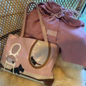 Radley of London Pink and Brown Women's Tote Bag w Dog